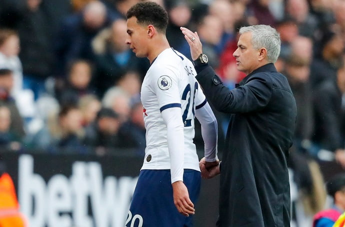 Mourinho stays quiet when asked about Dele Alli