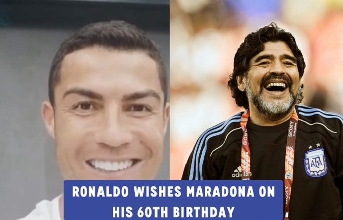 Cristiano’s cheeky birthday message to Diego Maradona