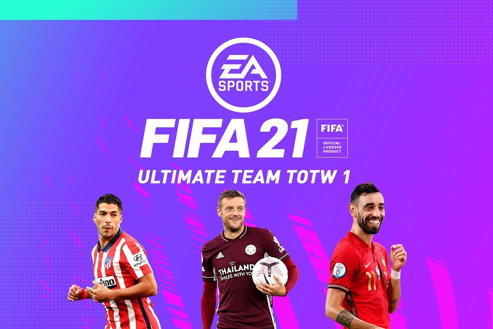 FIFA 21 TOTW 1 Lineup feat. Luis Suarez, Bruno Fernandes and Jamie Vardy