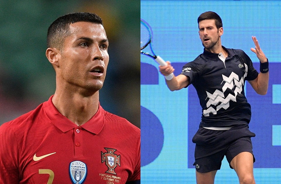Cristiano Ronaldo responds to tennis ace Djokovic copying his celebration