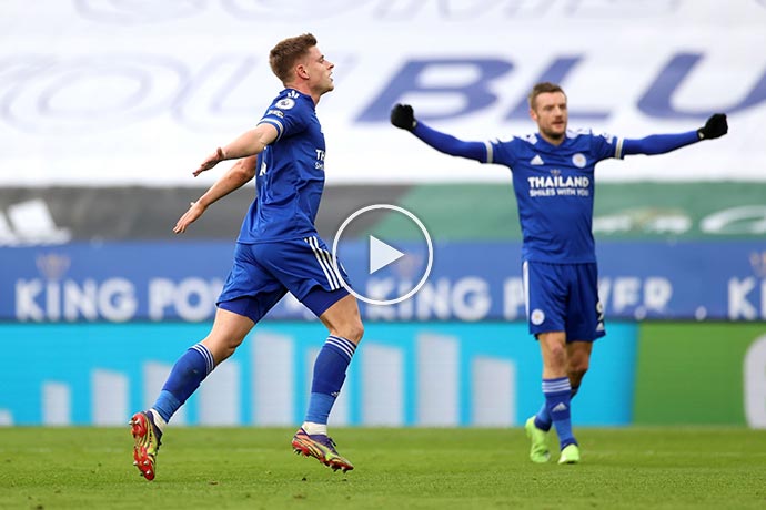 Video: Harvey Barnes Amazing Goal from outside the box against Man United | Leicester City 1-1 Manchester United