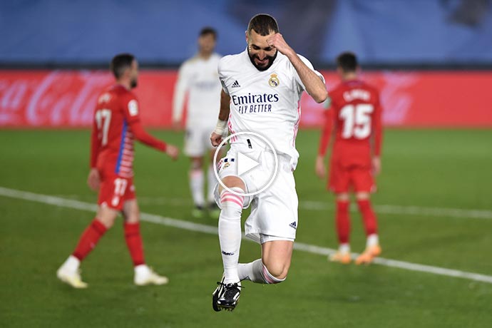 Video: Karim Benzema Goal against Granada | Real Madrid 2-0 Granada