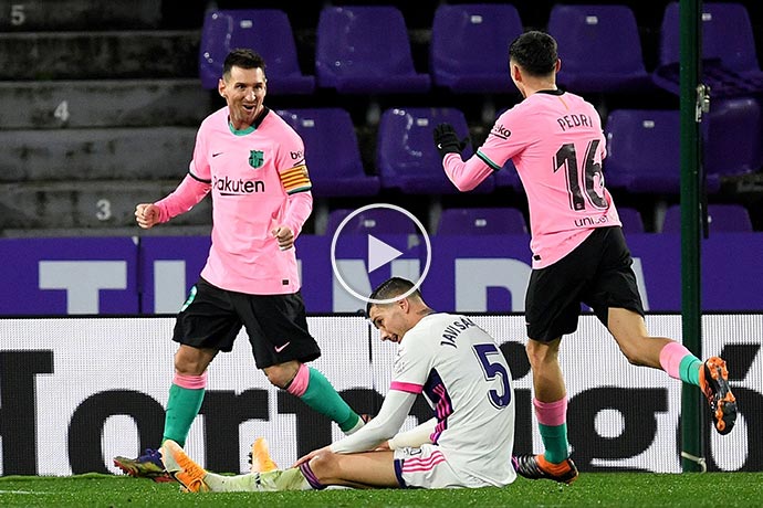 Video: Lionel Messi Amazing Goal against Real Valladolid