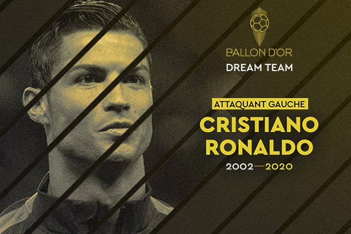Cristiano Ronaldo named in France Football's Dream Team
