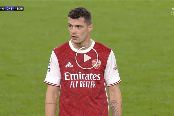 Video: Xhaka Amazing Freekick Goal against Chelsea | Arsenal 2-0 Chelsea