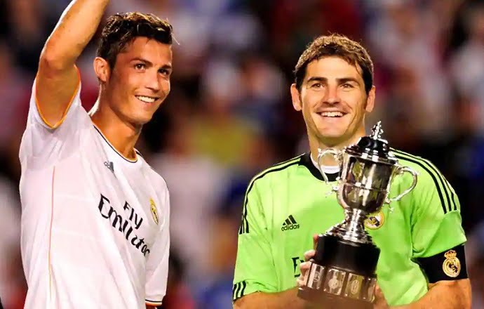 Cristiano Ronaldo and Iker Casillas