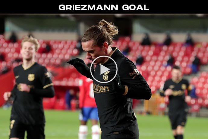 Video: Griezmann Second Goal against Granada | Granada 0-4 Barcelona