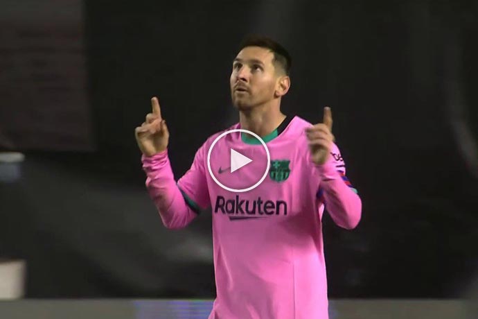 Video: Lionel Messi Goal against Rayo | Rayo 1-1 Barcelona