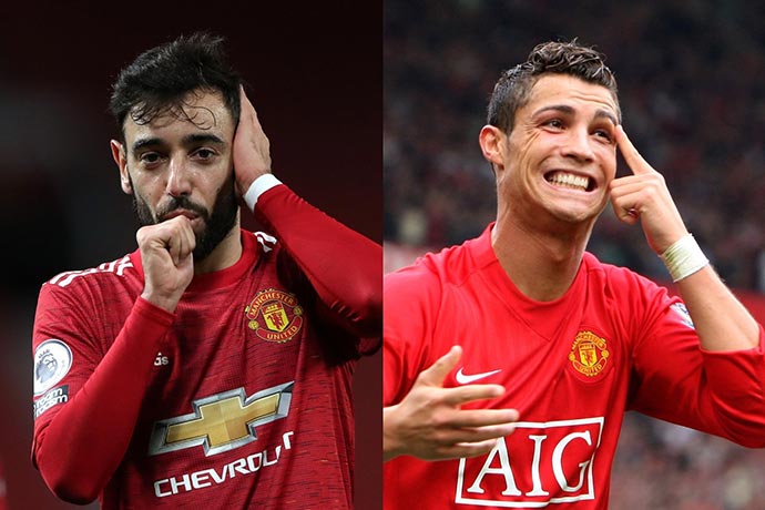 Bruno Fernandes reveals how Cristiano has helped improve his game