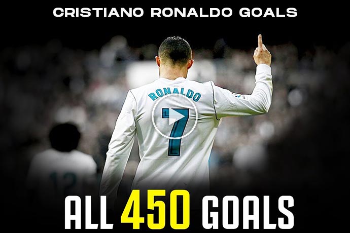 Video: Cristiano Ronaldo All 450 Goals for Real Madrid HD