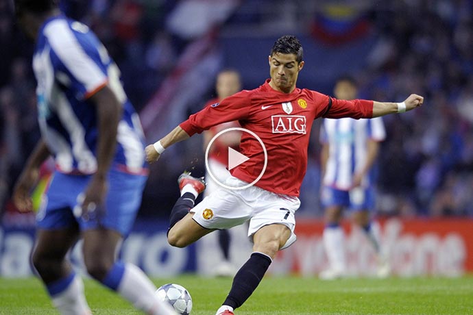 VIDEO: Ronaldo’s award-winning goal against Porto in 2009