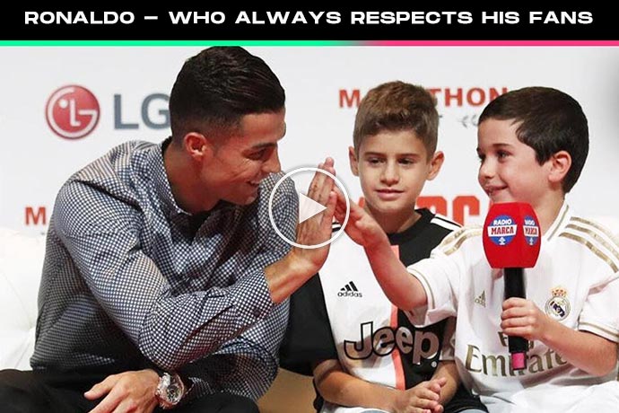 Video: Cristiano Ronaldo: the superstar who always respects his fans