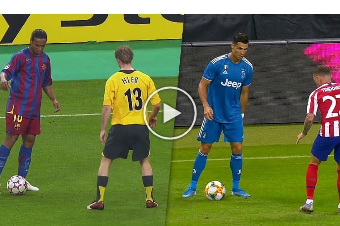 Video: Ronaldinho & Cristiano Ronaldo COPY Each Other