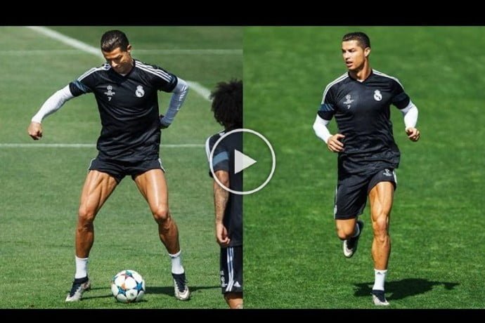 Video: Cristiano Ronaldo In Training - Skills/Tricks/Freestyle