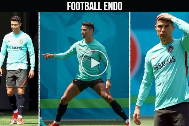 Video: Cristiano Ronaldo first training EURO 2020 in Budapest