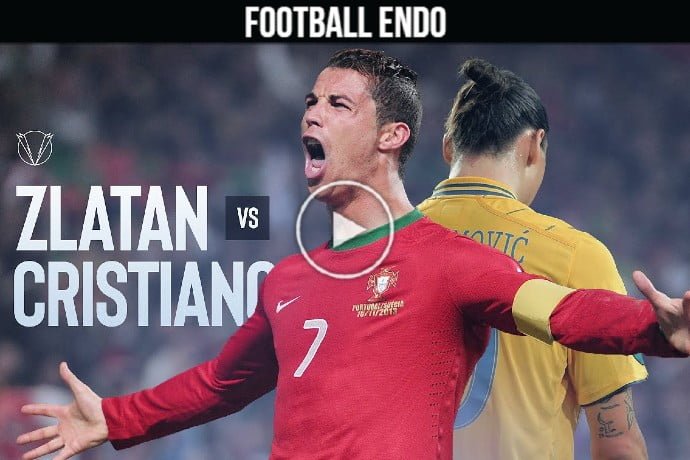 Video: Zlatan vs Cristiano | Sweden - Portugal 2-3 | 2013