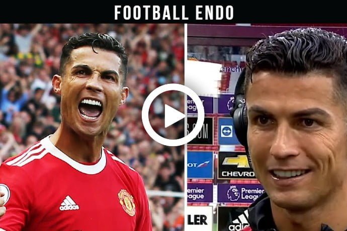 Video: "I expected one, but not two" 😆 | Ronaldo speaks after homecoming brace!
