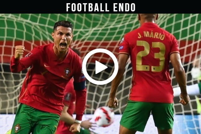 Video: Cristiano Ronaldo Amazing Header Goal Against Ireland