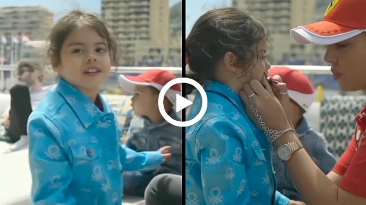 Video: Cute and Shy Eva Maria [Cristiano Ronaldo & Georgina Rodriguez daughter]