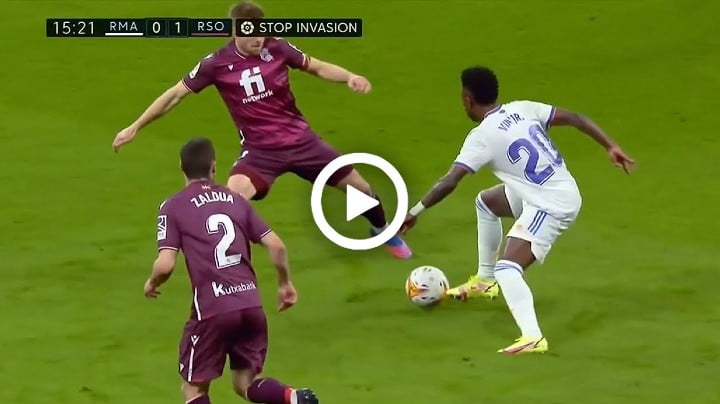 Video: Look what Vinicius Jr did against Real Sociedad 2022