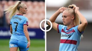 Video: Alisha Lehmann of West Ham United Women Vs Man United
