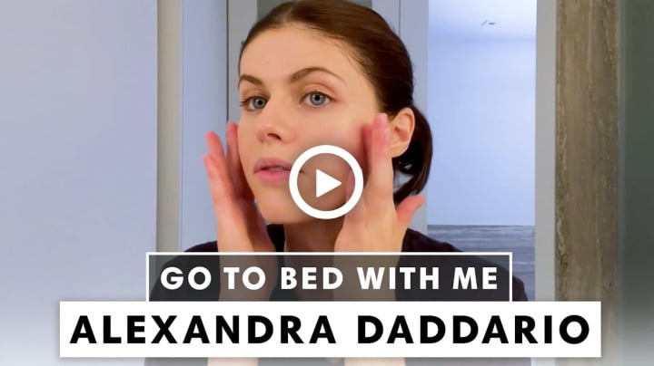 Video: Alexandra Daddario's Nighttime Skincare Routine | Go To Bed With Me