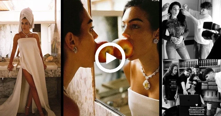 Video Georgina Rodriguez - Model for Guess and Vogue & Behind The Scenes