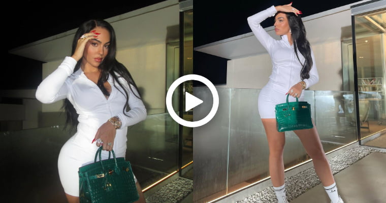 Video: Georgina Rodriguez Flaunts Curves In Skin-tight White Outfit As Fans Say "CR7 Is Lucky"