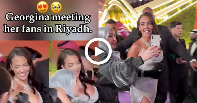 Video: Georgina Takes A Selfie With A Lucky Fan At Joy Awards
