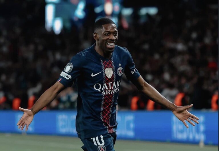 Ousmane Dembélé named UEFA Player of the Week after starring in PSG’s nine-goal Champions League classic