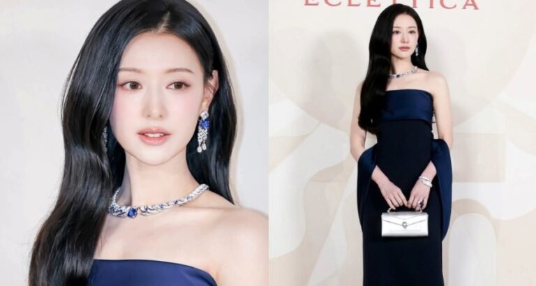 Kim Jiwon Stuns in Midnight Blue Elegance at BVLGARI ECLETTICA Event in Seoul