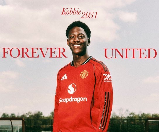 Kobbie Mainoo signs new Manchester United contract until 2031, committing long-term future to boyhood club
